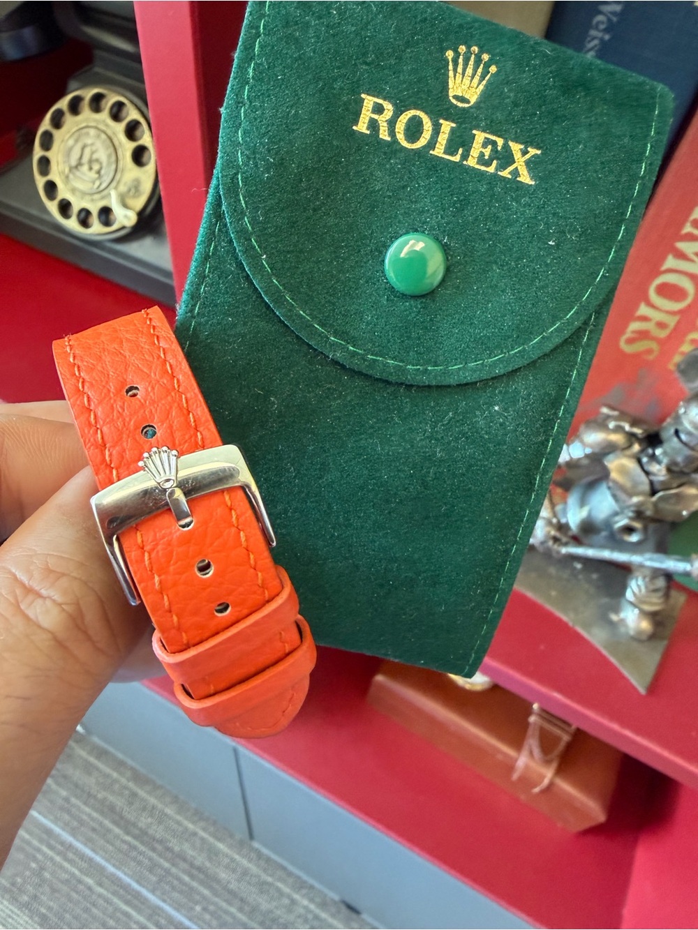 ✅ RARE Rolex with "Zephyr" dial, gold bezel/crown! Classy, Unique, & Elegant!✨👌 - Picture 3 of 11